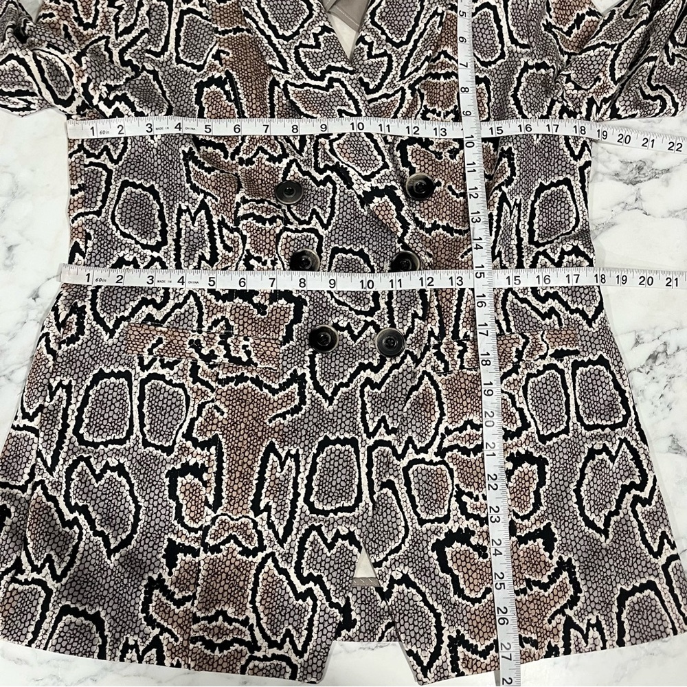 Cabi #3733 Python Snakeskin Print Double Breasted… - image 6